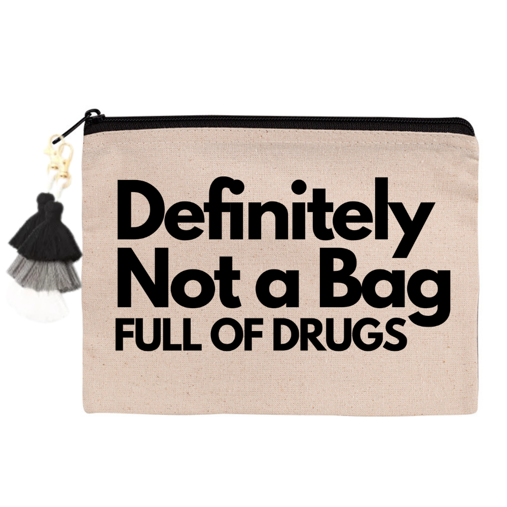 Definitely Not a Bag... Zippered Canvas Pouch