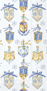 Hanukkah Dreidels Paper Guest Towel Napkins