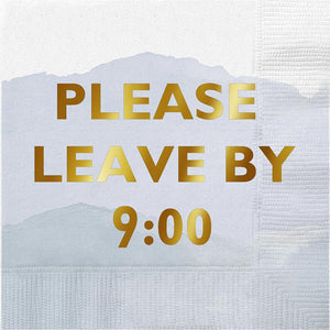 Please Leave by 9 Cocktail Napkins