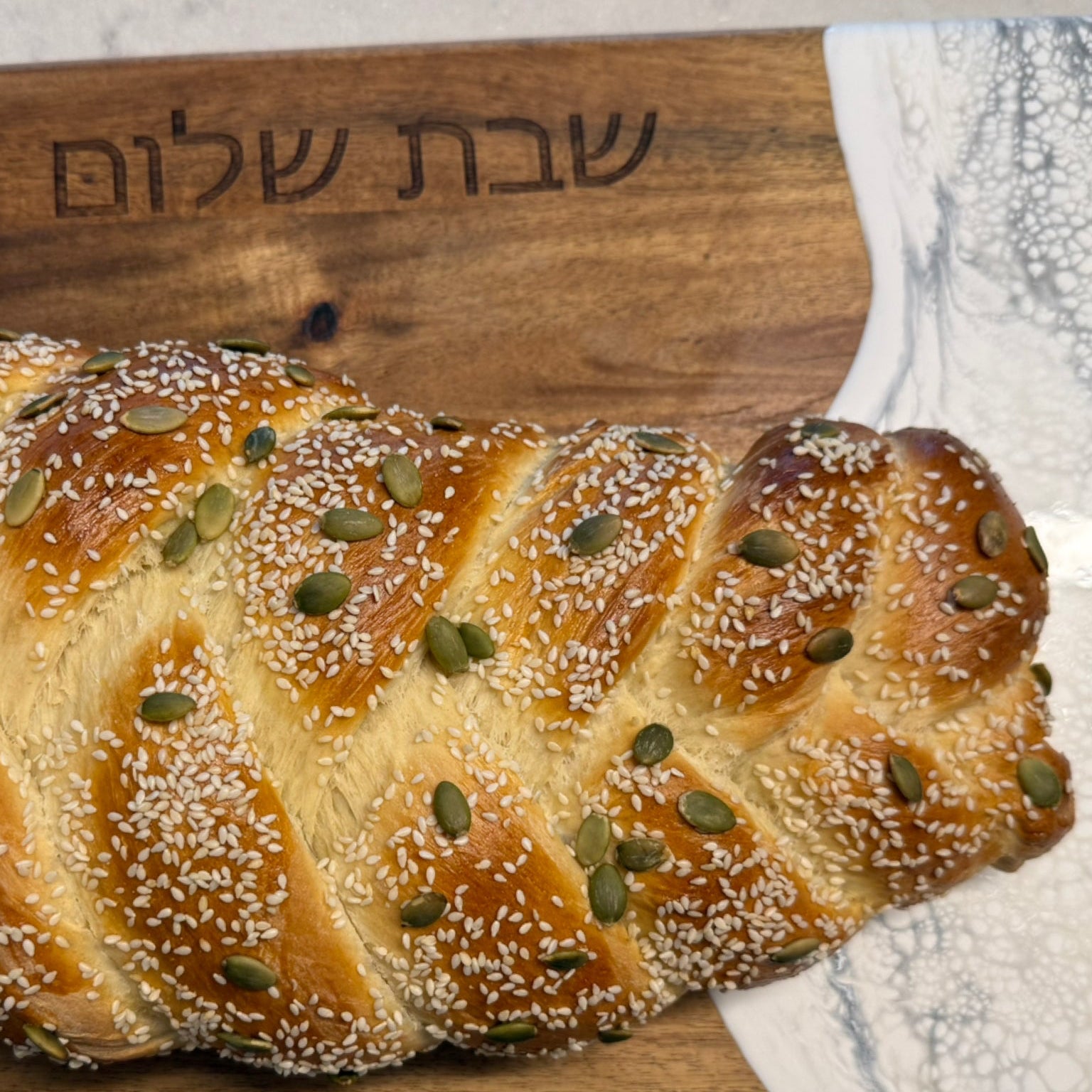 Shabbat Shalom Challah Board