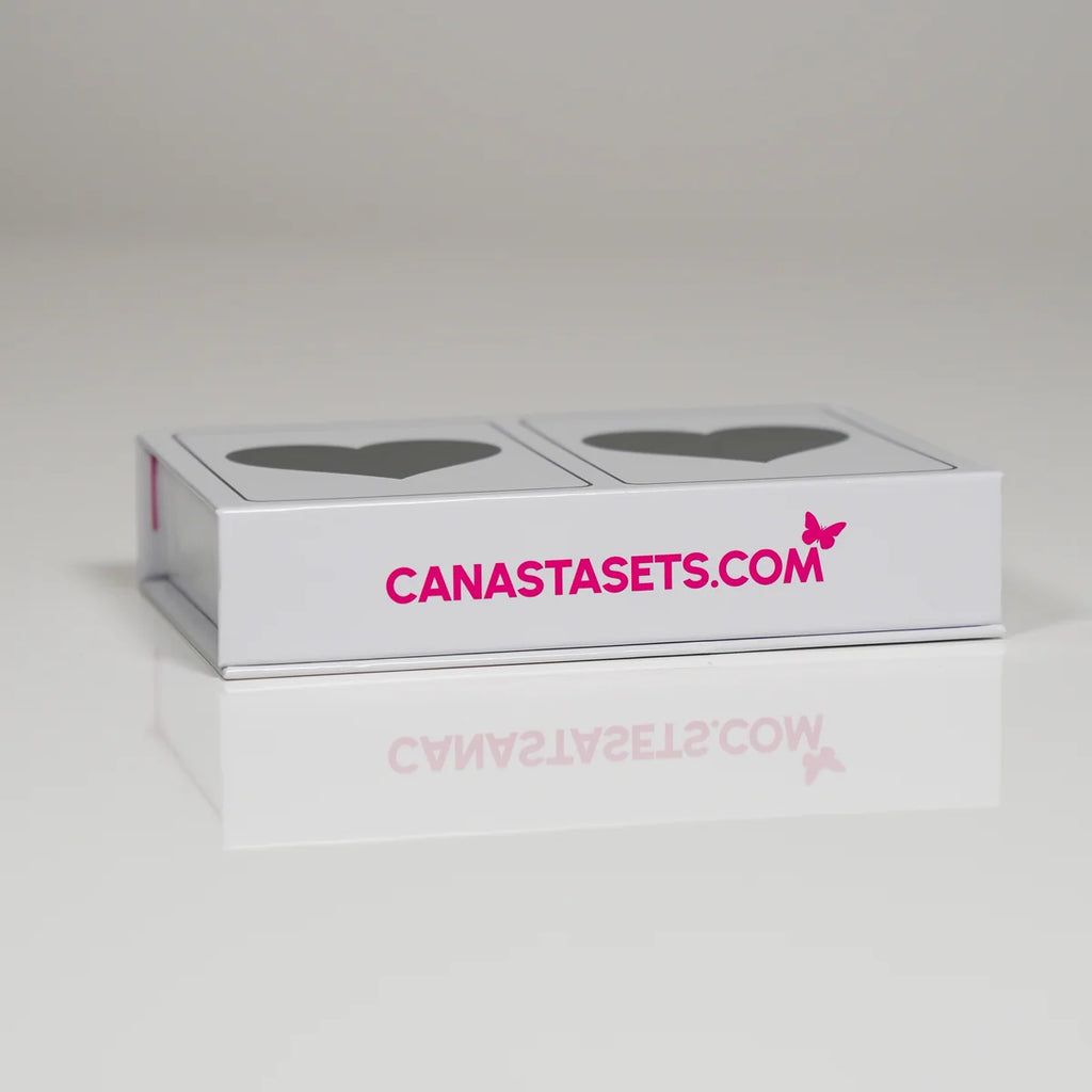 Black Heart PVC Plastic Playing Cards