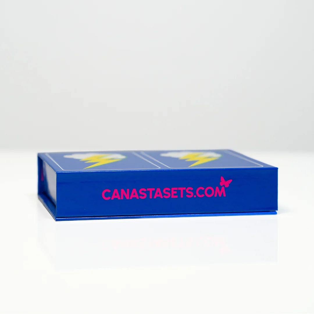 Lightning Bolt PVC Plastic Canasta Playing Cards