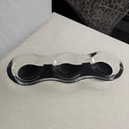 Black Triple Lucite Candy Dish