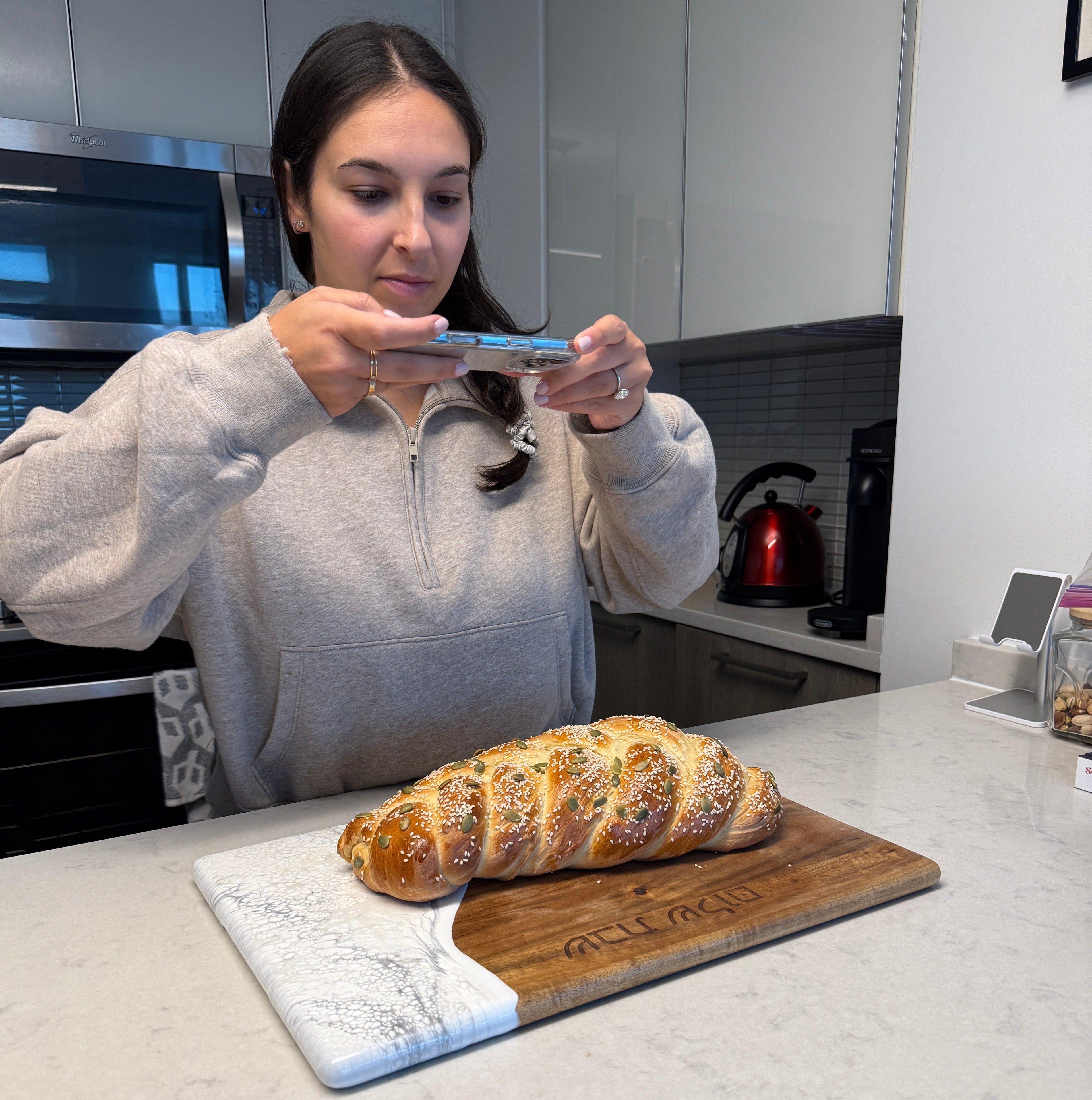 Shabbat Shalom Challah Board