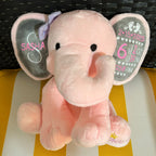 elephant plush toy birth announcement baby gift