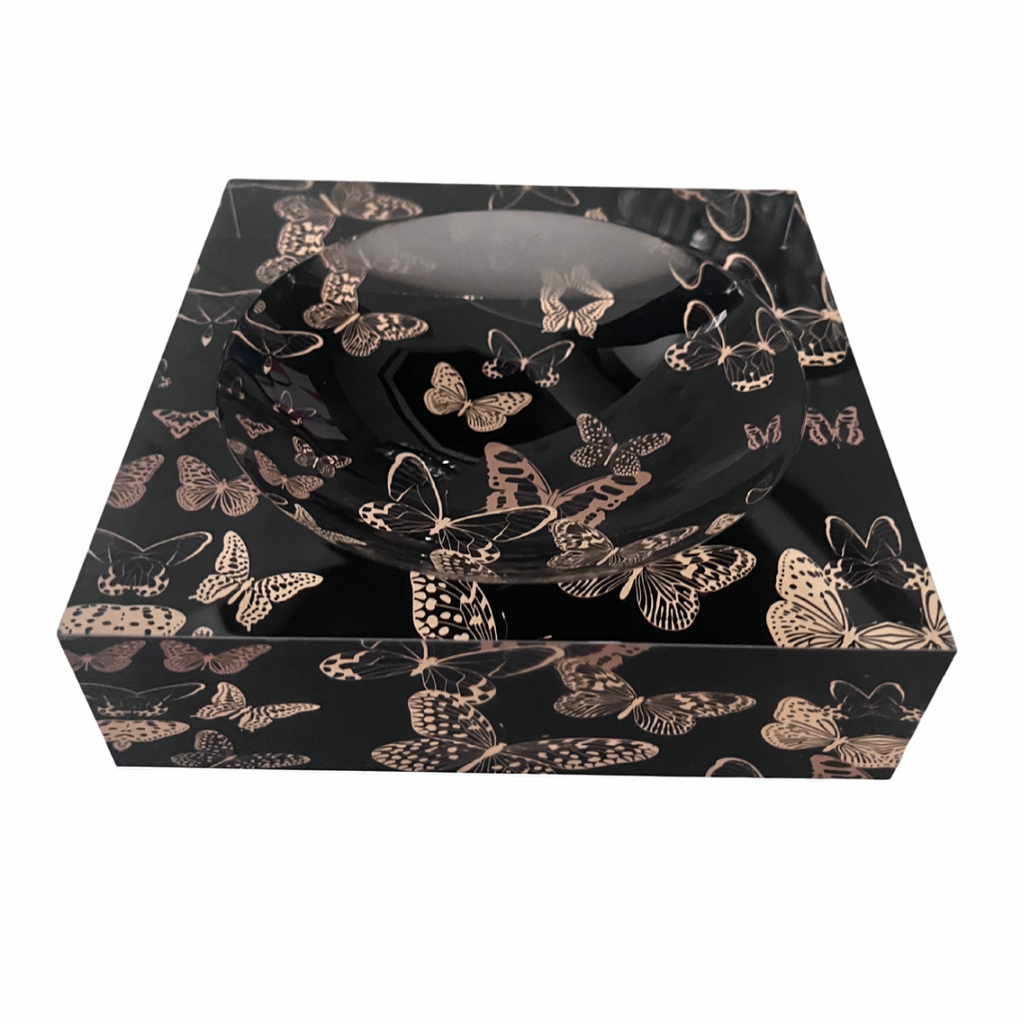 Metallic Butterfly Candy Dish