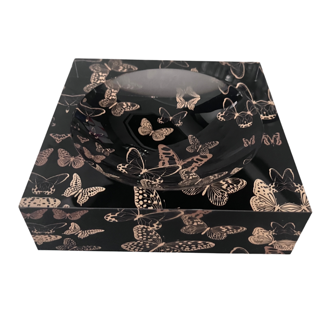 Metallic Butterfly Candy Dish