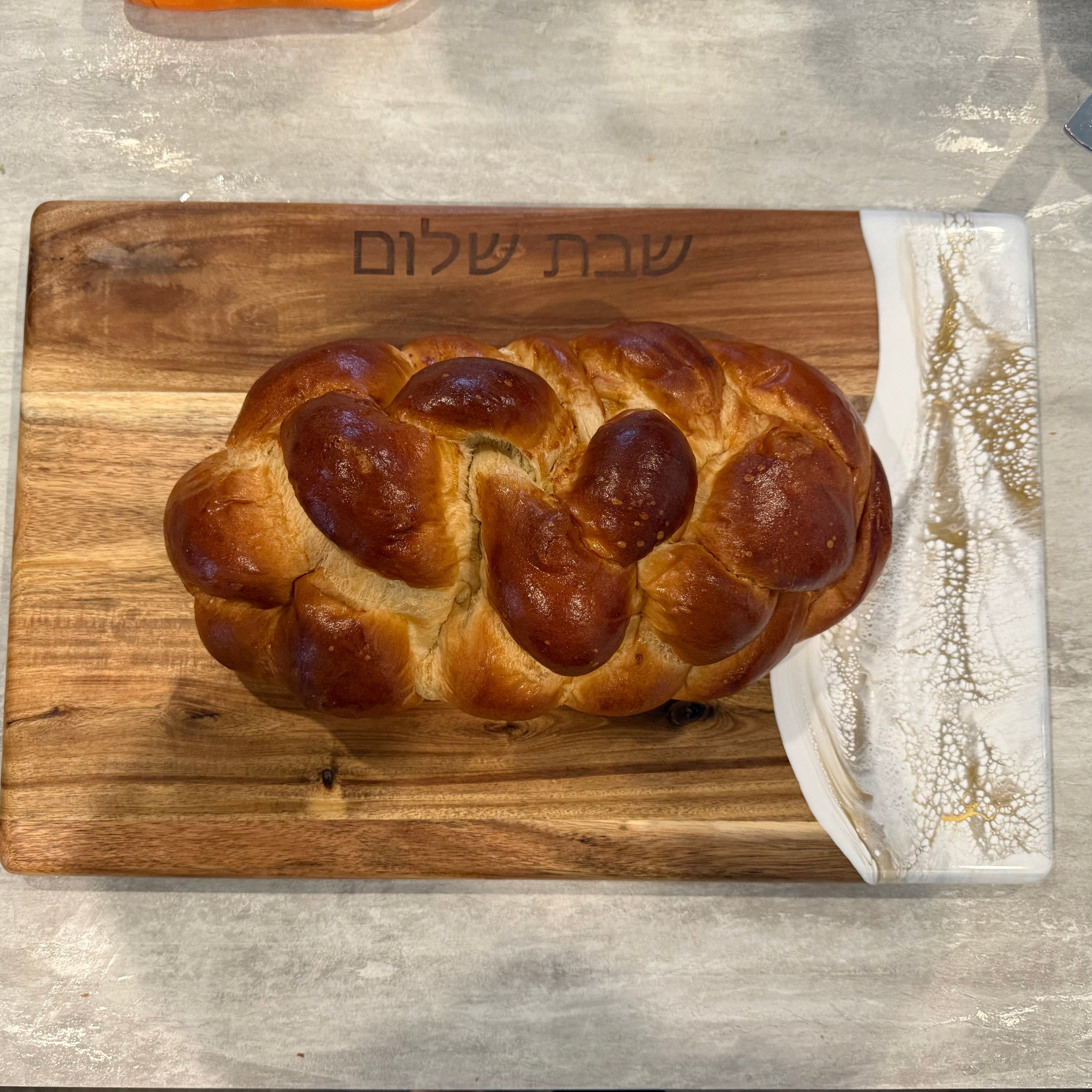 Shabbat Shalom Challah Board