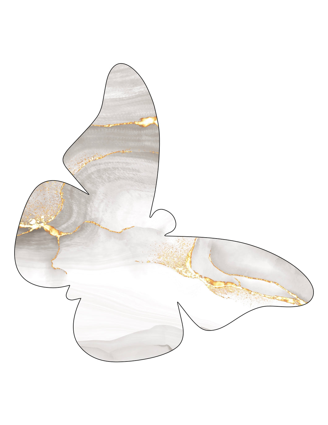 Marble Acrylic Butterfly Block
