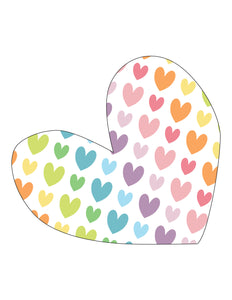 Pastel Rainbow Acrylic Heart Block