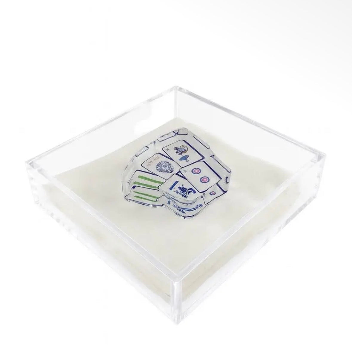 Cocktail Napkin Holder with Napkin Weight