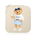College Sorority Bear Travel Jewelry Box