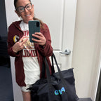 Monogrammed Packable Weekender Tote Bag
