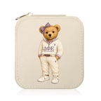 College Sorority Bear Travel Jewelry Box