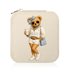 College Sorority Bear Travel Jewelry Box