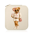 College Sorority Bear Travel Jewelry Box