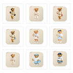 College Sorority Bear Travel Jewelry Box