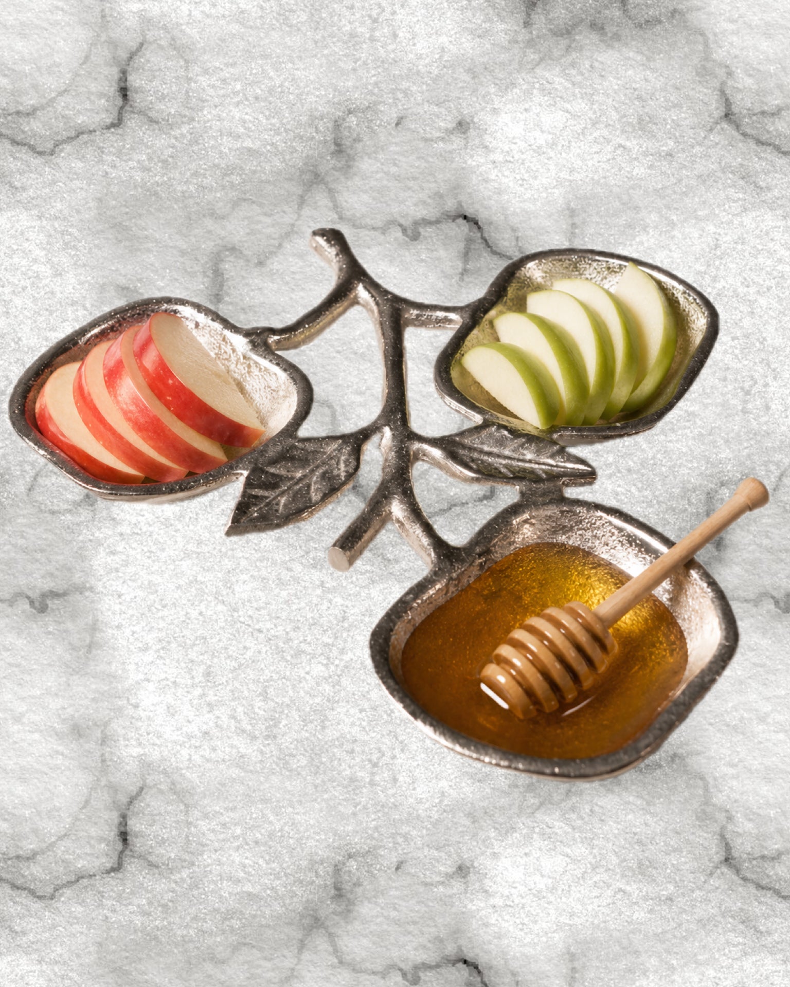 3-Section Apple Bowl