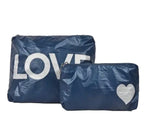 Metallic Cosmetic Bag Set