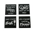 Leather Sassy Coaster Set