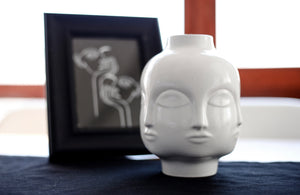 Faces Ceramic Vase