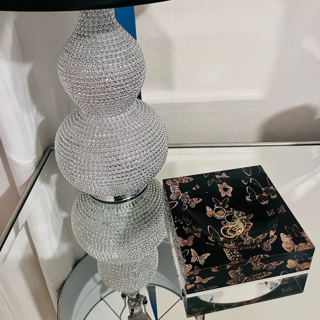 Metallic Butterfly Candy Dish