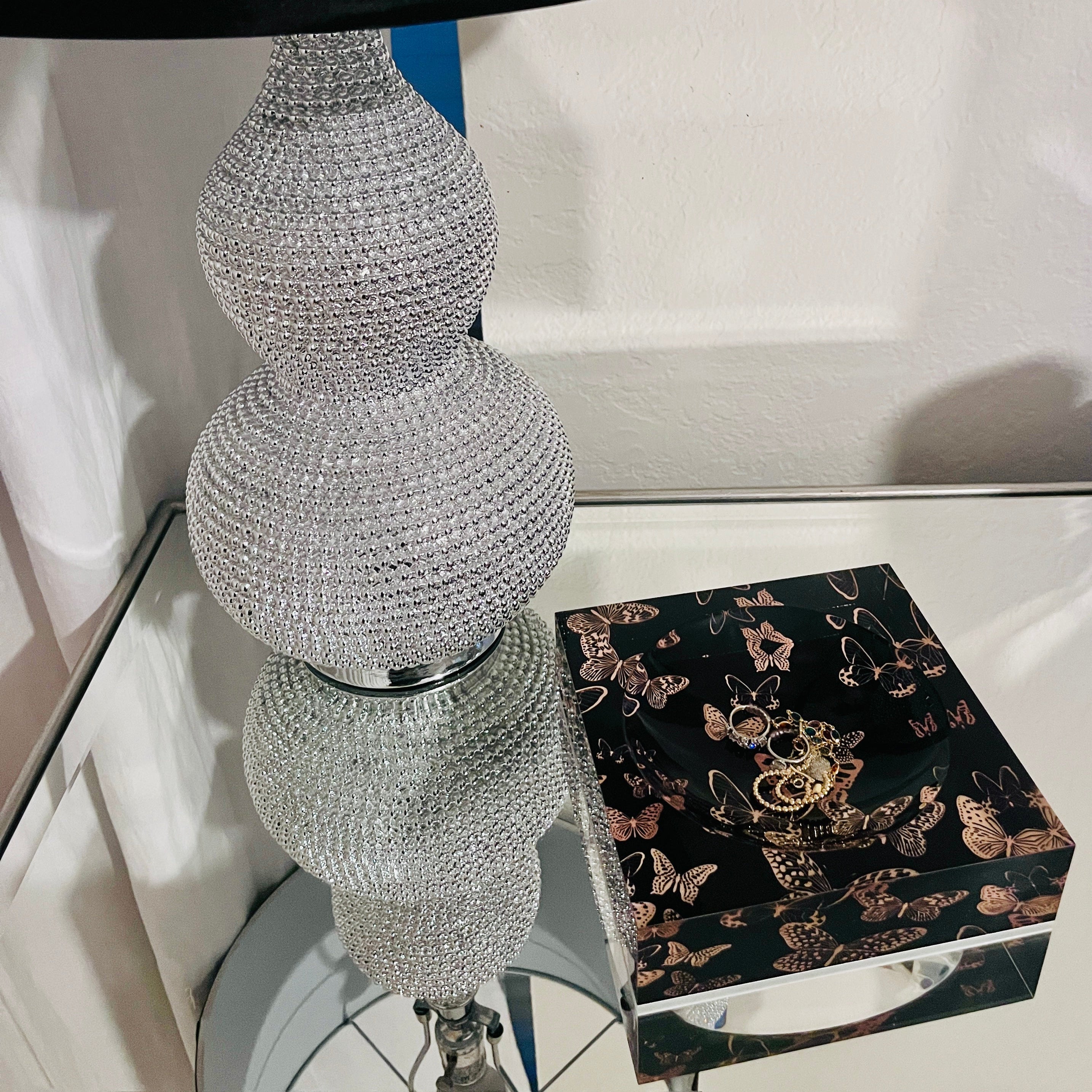 Metallic Butterfly Candy Dish