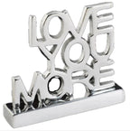 Love You More quote decorative metal sign for decor