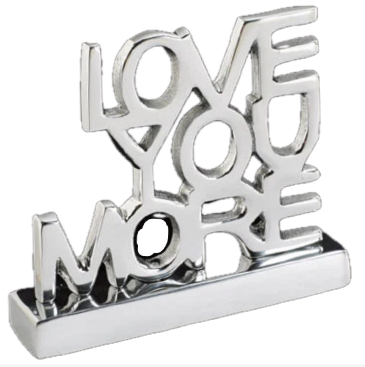 Love You More quote decorative metal sign for decor
