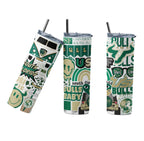 USD university of south florida college tumbler, drink , cup with straw