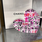 Graffiti Love Acrylic Heart Block