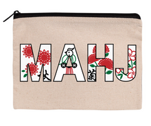 Load image into Gallery viewer, Mahjong Zippered Canvas Pouches
