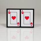 Black & White Peace PVC Plastic Playing Cards
