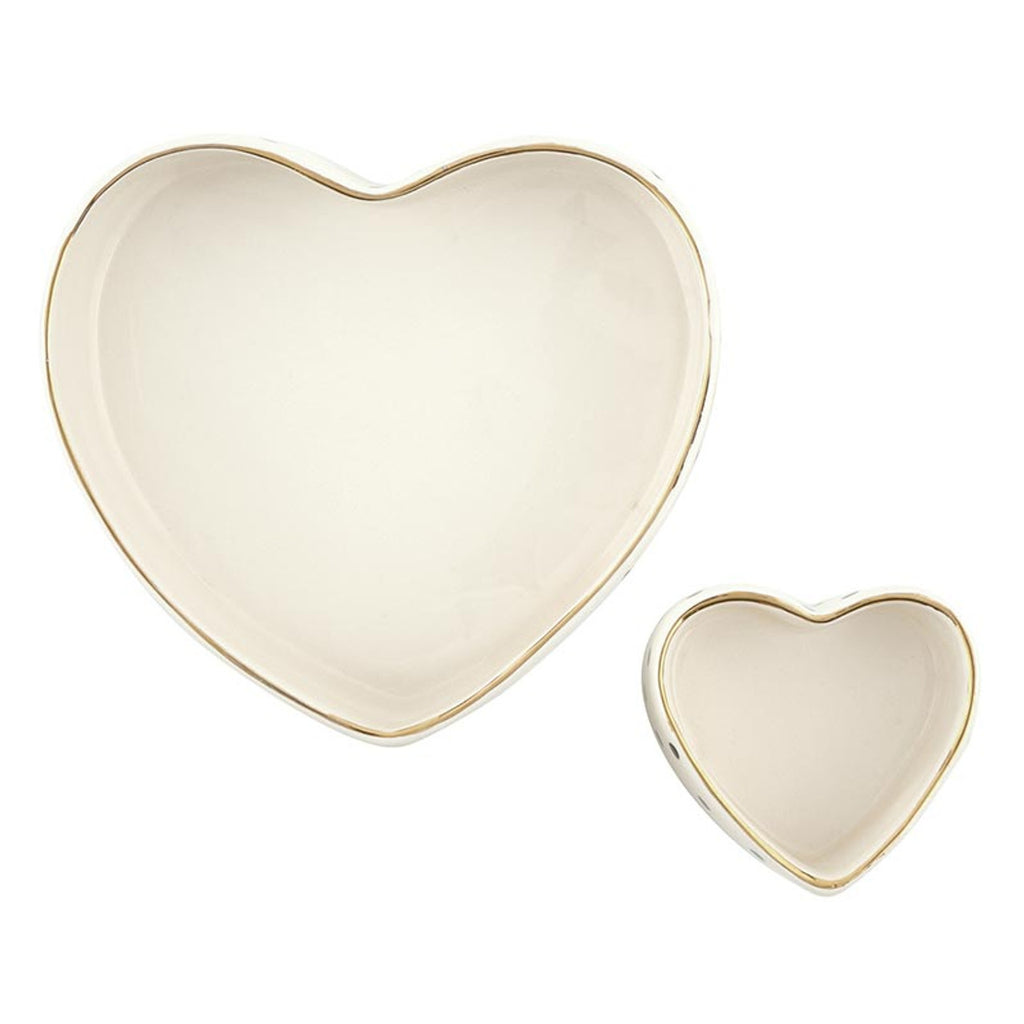 Ceramic Heart Dish Set
