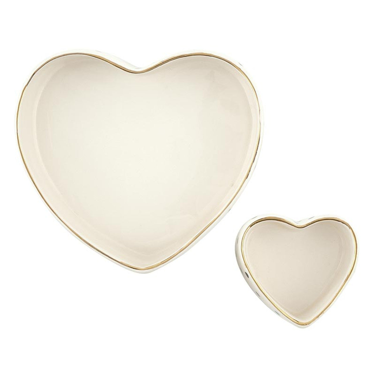 Ceramic Heart Dish Set