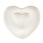 Ceramic Heart Dish Set