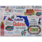 UF University of Florida College Glass Serving Tray/Cutting Board