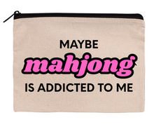 Load image into Gallery viewer, Mahjong Zippered Canvas Pouches
