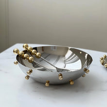 Load image into Gallery viewer, Gold Knobs Bowl
