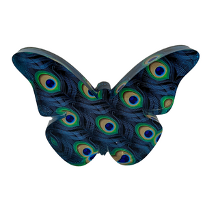 Peacock Butterfly Acrylic Block