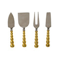Gold Ball Beaded Cheese Knives