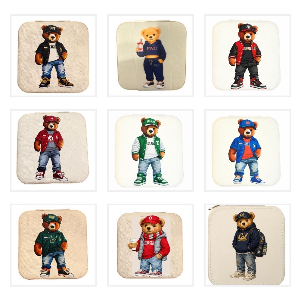 College Bear Travel Jewelry Box