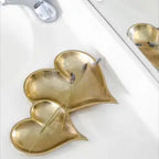 Gold heart-shaped dish