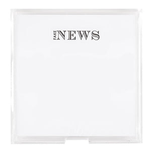 Fake News Notepaper in Acrylic Holder