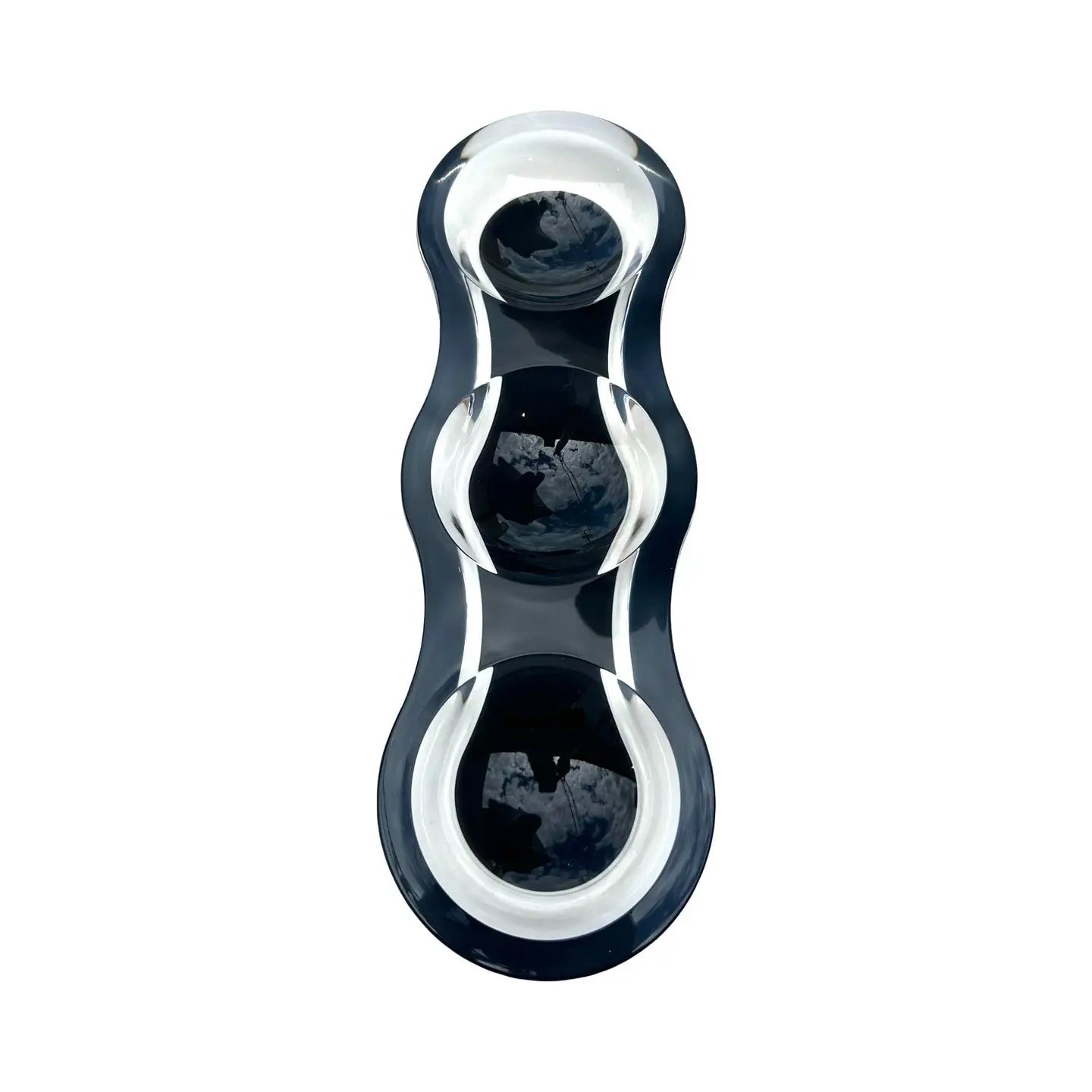 Triple Lucite Candy Bowl