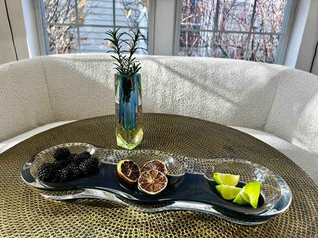 Triple Lucite Candy Bowl