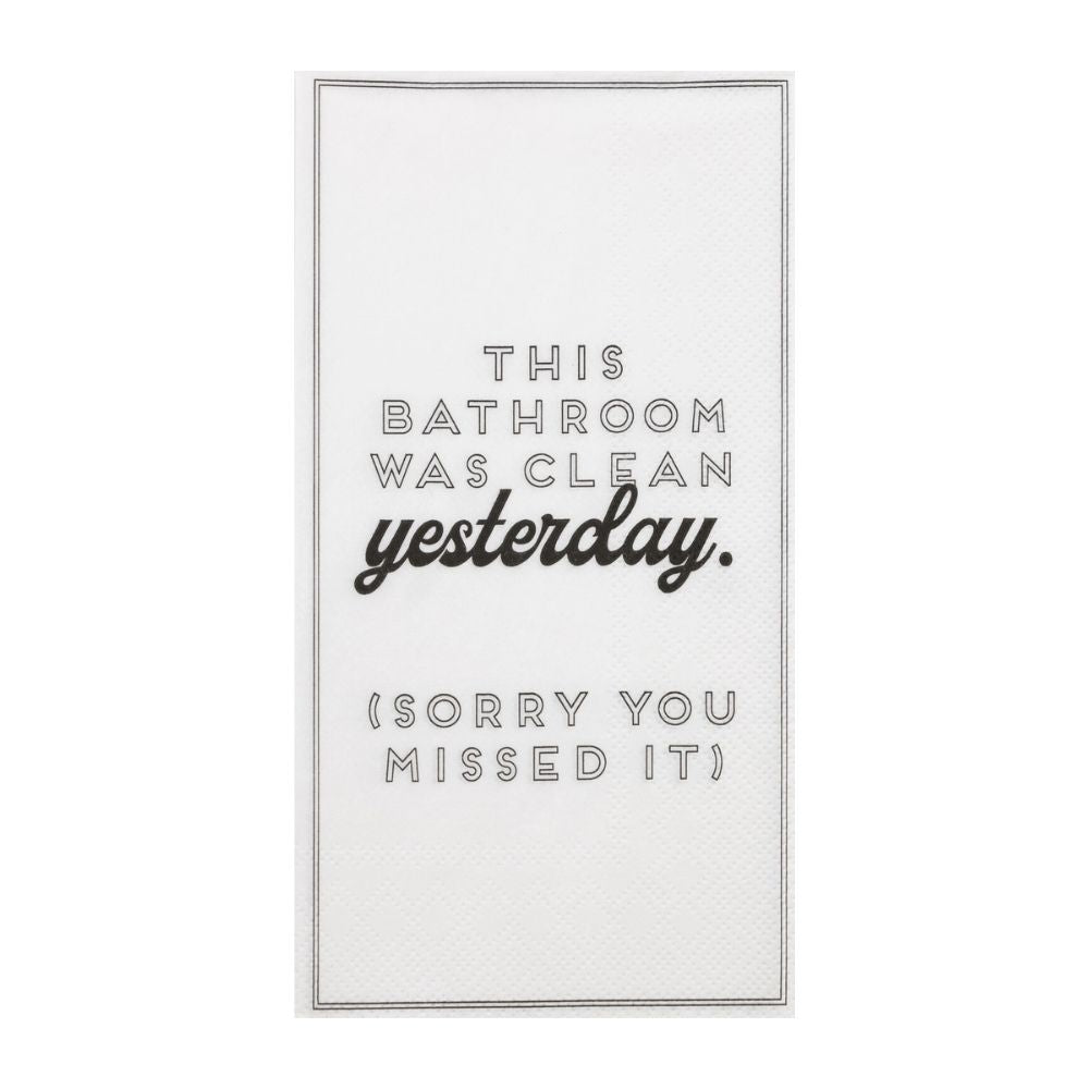 Clean Bathroom Guest Napkins