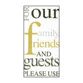 Family and Friends Guest Towel Napkins