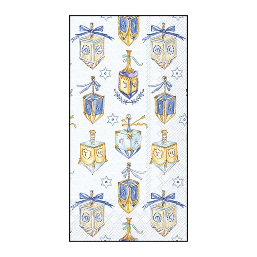 Hanukkah Dreidels Paper Guest Towel Napkins