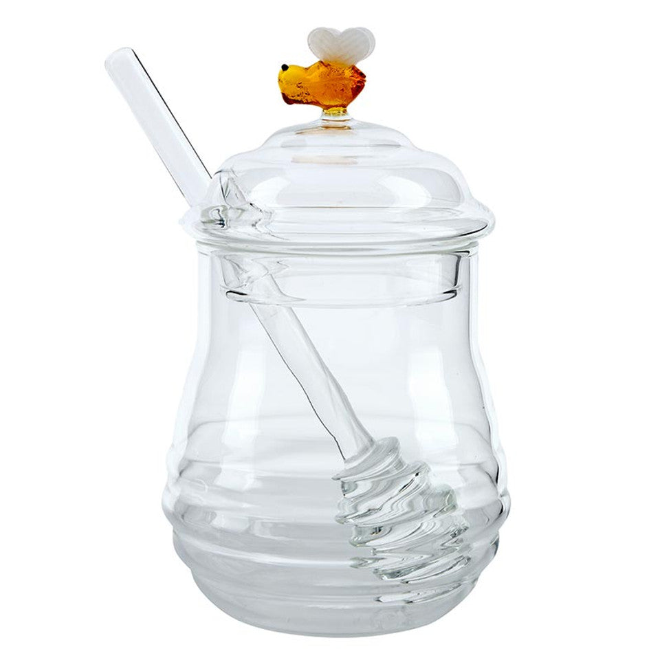 Glass Honey Jar